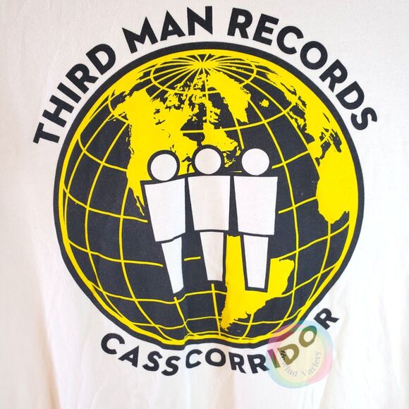 Third Man Records T-Shirt Mens L Cass Corridor Detroit Jack White Bella Canvas - Picture 6 of 9